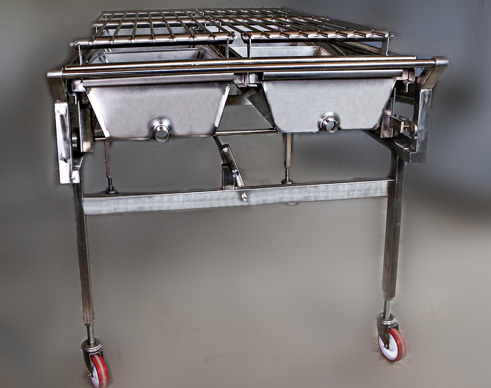 Carrello acciaio inox forno porchetta