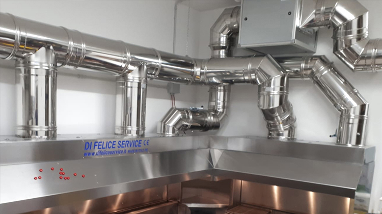 Griglia braceria arrosticini e aspirazione